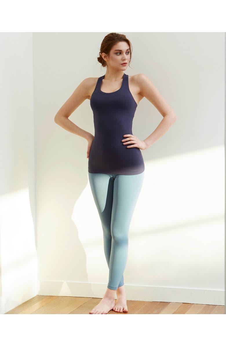 Rebody Active Primer Racerback Yoga Tank, Alternate, color, Light Navy