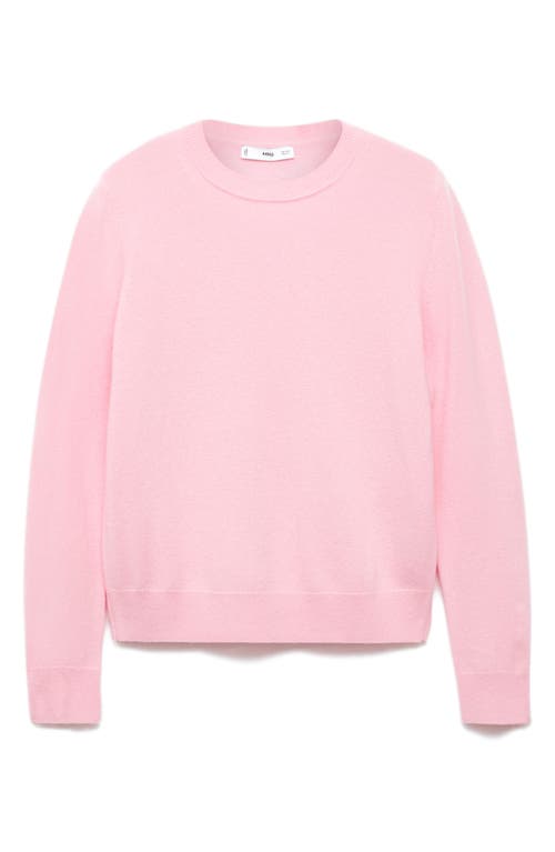 Mango Crewneck Cashmere Sweater In Pink