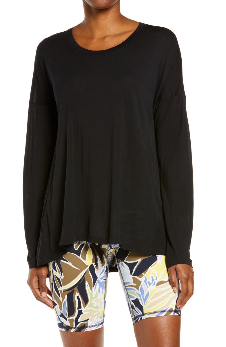 Sweaty Betty Easy Peazy Long Sleeve Shirt, Main, color,