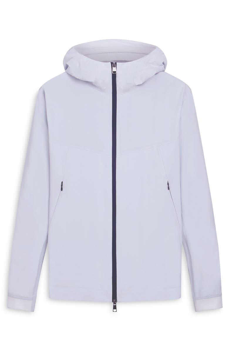 Bugatchi Full Zip Anorak, Alternate, color, White