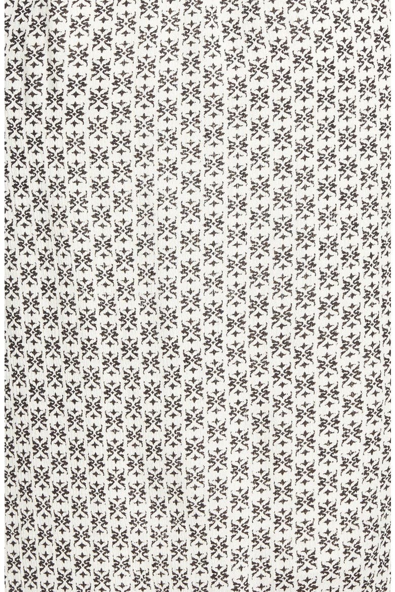 Peasant Dress, Alternate, color, BEIGE/ BLACK GEO PRINT