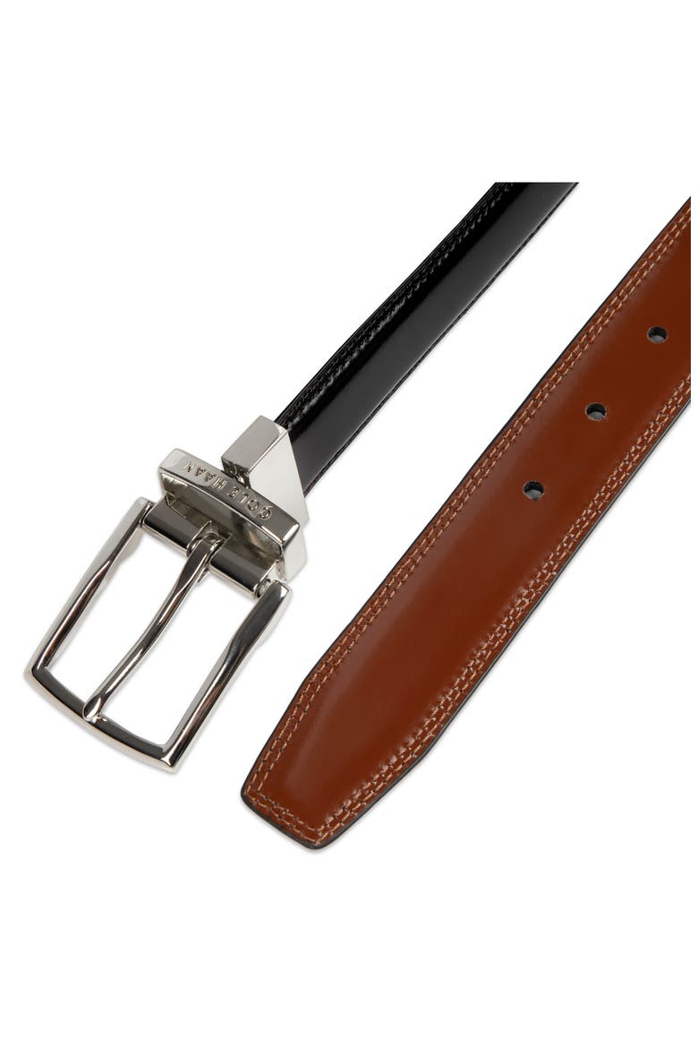 Reversible Leather Belt, Alternate, color, BLACK/ BRITISH TAN