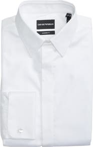 Emporio Armani Slim Fit Stretch Tuxedo Shirt