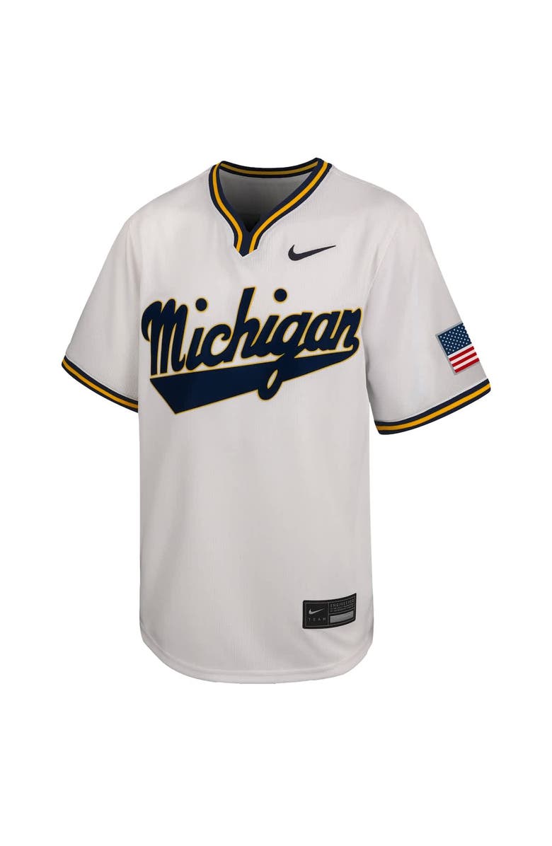 Nike Youth Nike White Michigan Wolverines Limited Baseball Jersey, Alternate, color, White