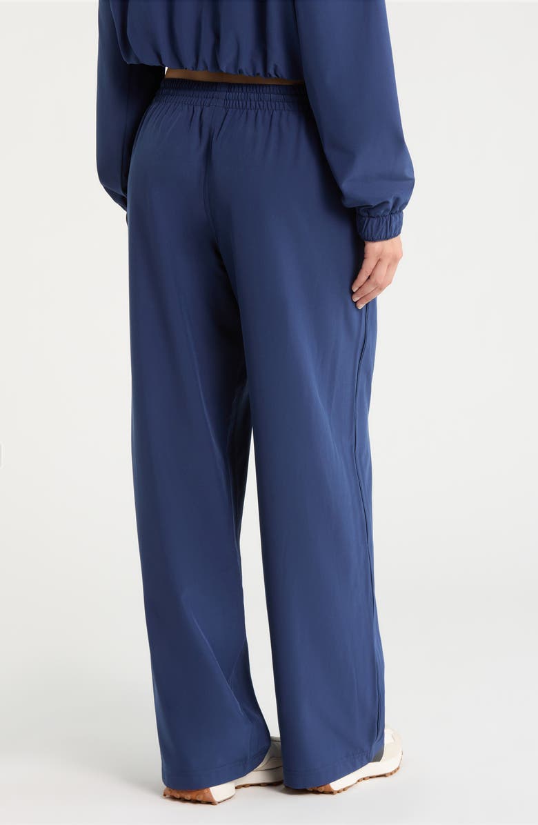 Year of Ours The Essential Drawstring Wide Leg Pants, Alternate, color, Midnight