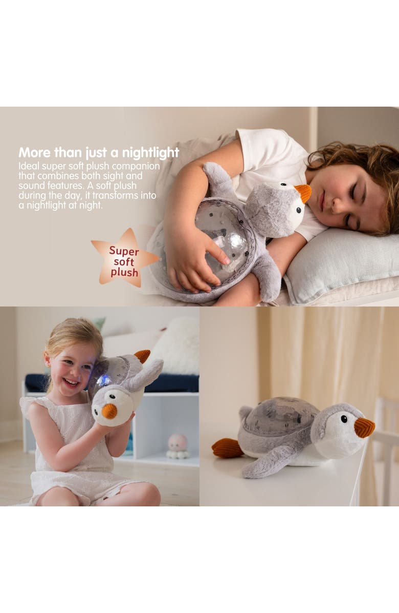 Cloud B Tranquil Penguin - Nightlight Projector toy & Soothing Sound Machine for Better Sleep, Alternate, color, Grey
