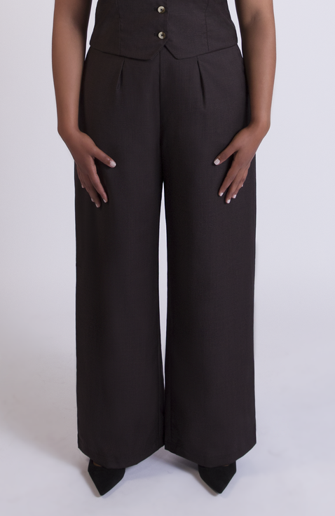 The Wool Wide Leg Pant For Full Hips And Thighs