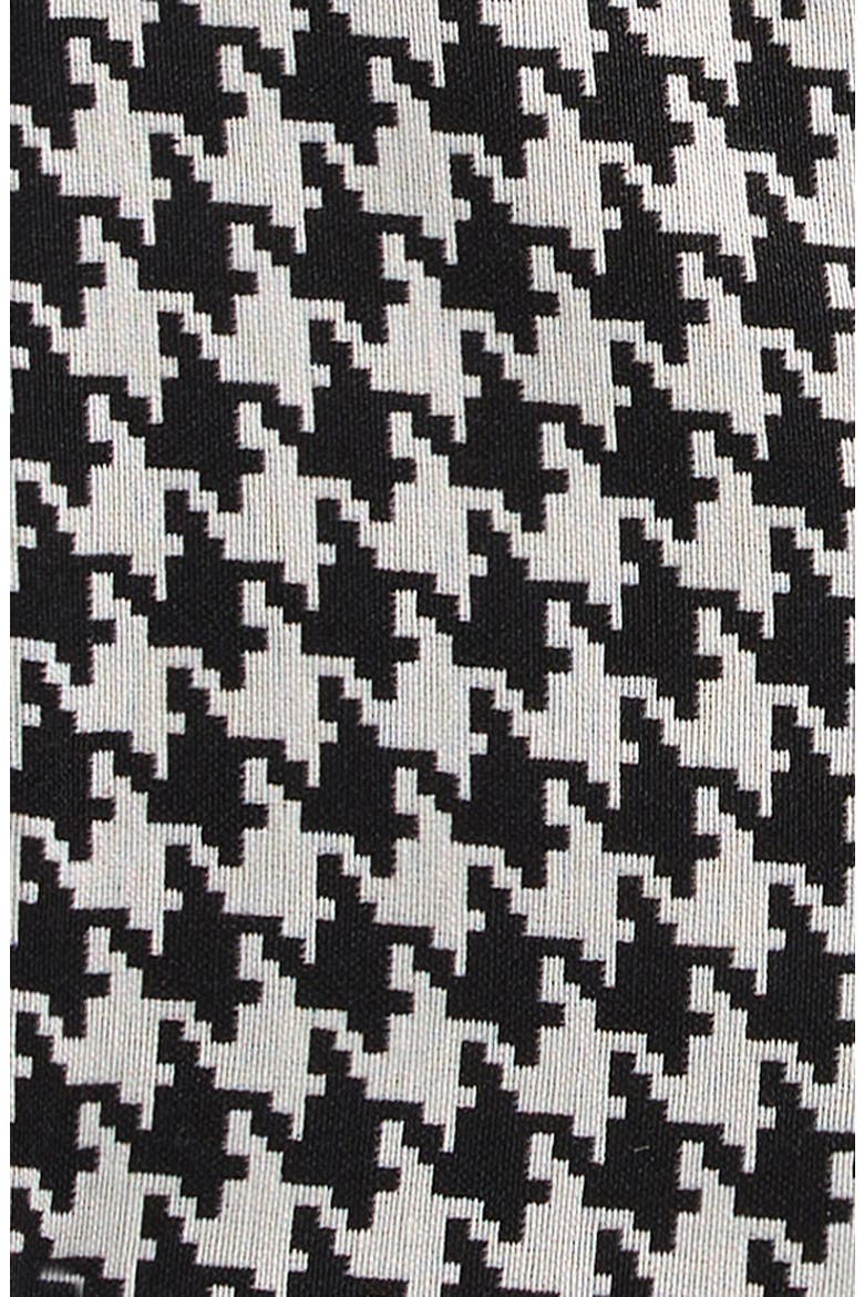 Kids' Houndstooth Check Knit Button-Up Vest, Alternate, color, BLACK WHITE
