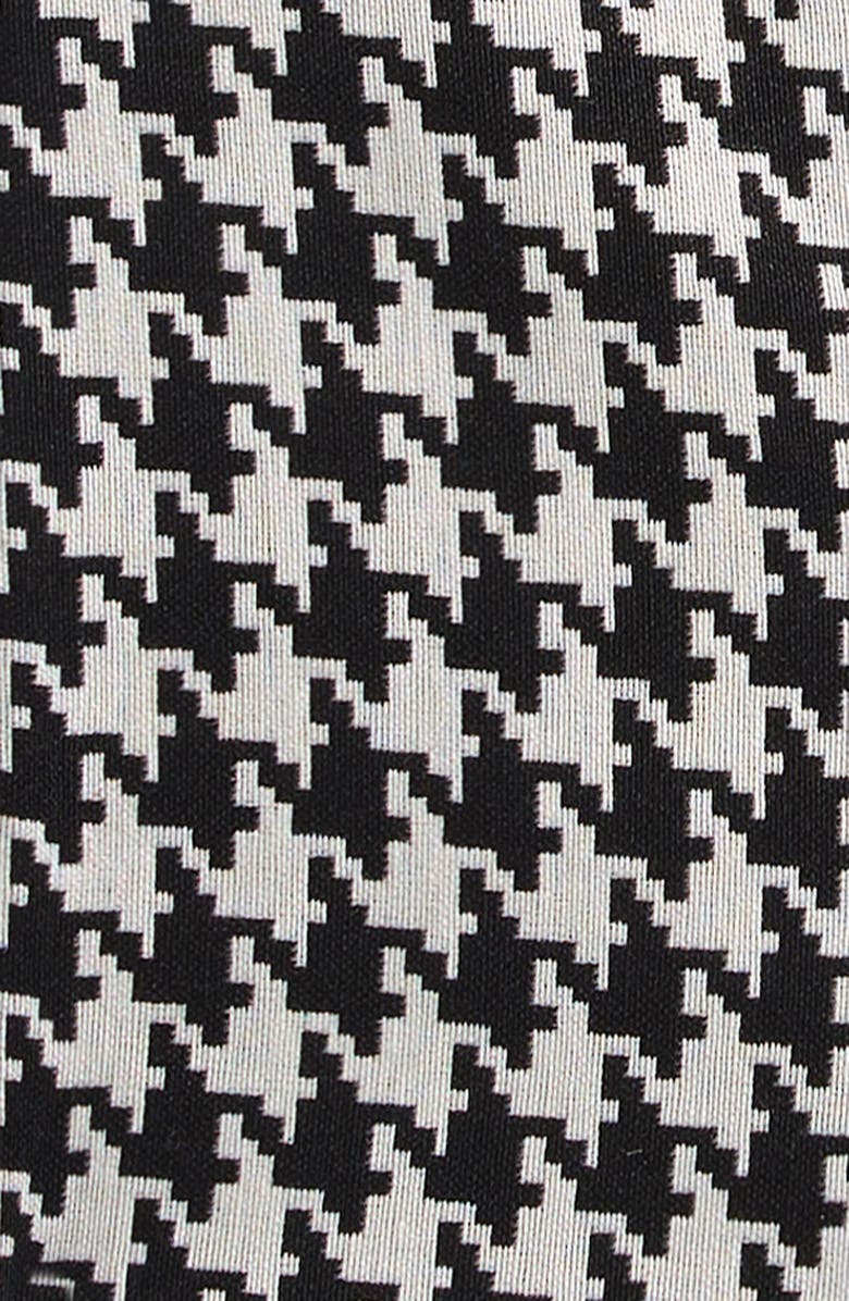 Good Luck Girl Kids' Houndstooth Check Knit Button-Up Vest, Alternate, color, Black White