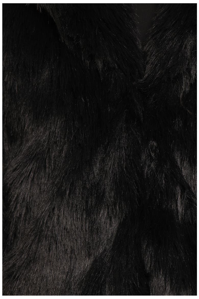 Bobbi Faux Fur Jacket, Alternate, color, BLACK