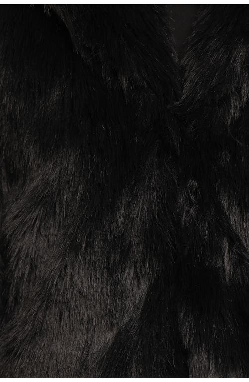 Petal And Pup Petal & Pup Bobbi Faux Fur Jacket In Black