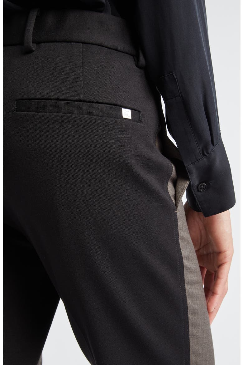 Colorblock Slim Fit Suit Pants, Alternate, color, LIGHT BROWN MELANGE - 21G