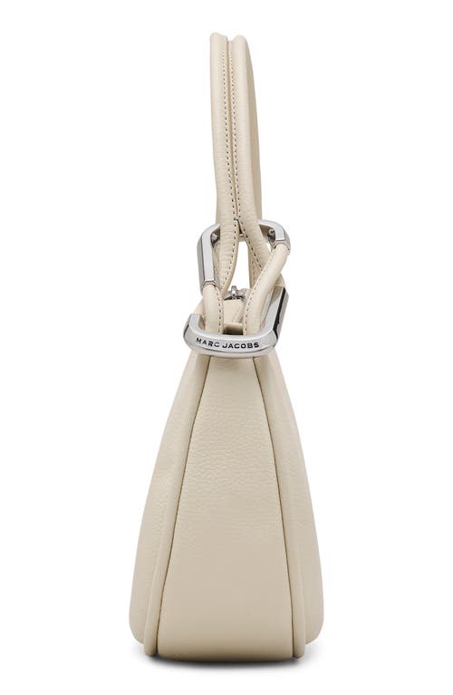 Marc Jacobs The Crescent Leather Shoulder Bag In Cloud White
