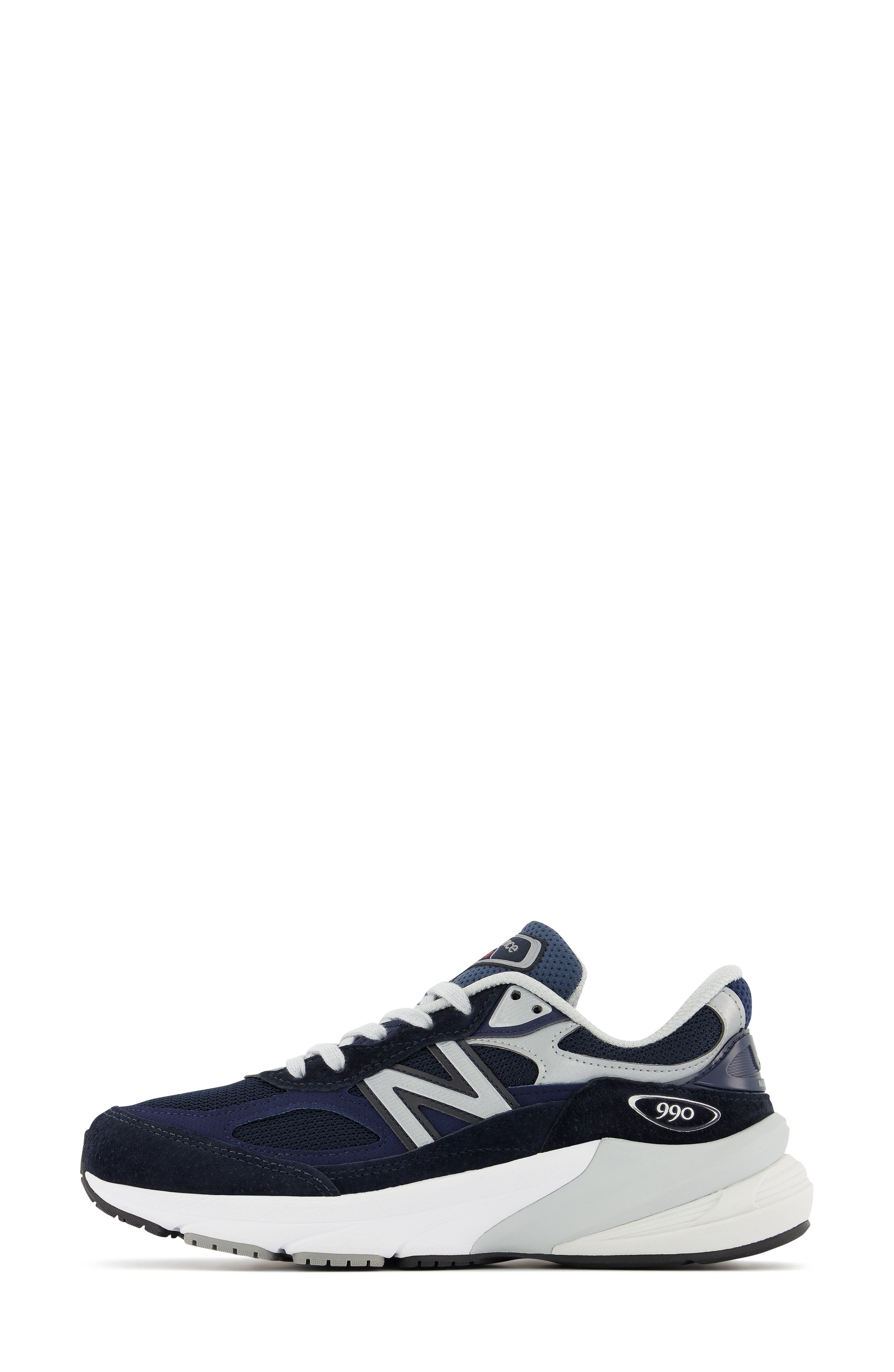 Made in USA 990 v6 Sneaker, Alternate, color, NAVY/ WHITE