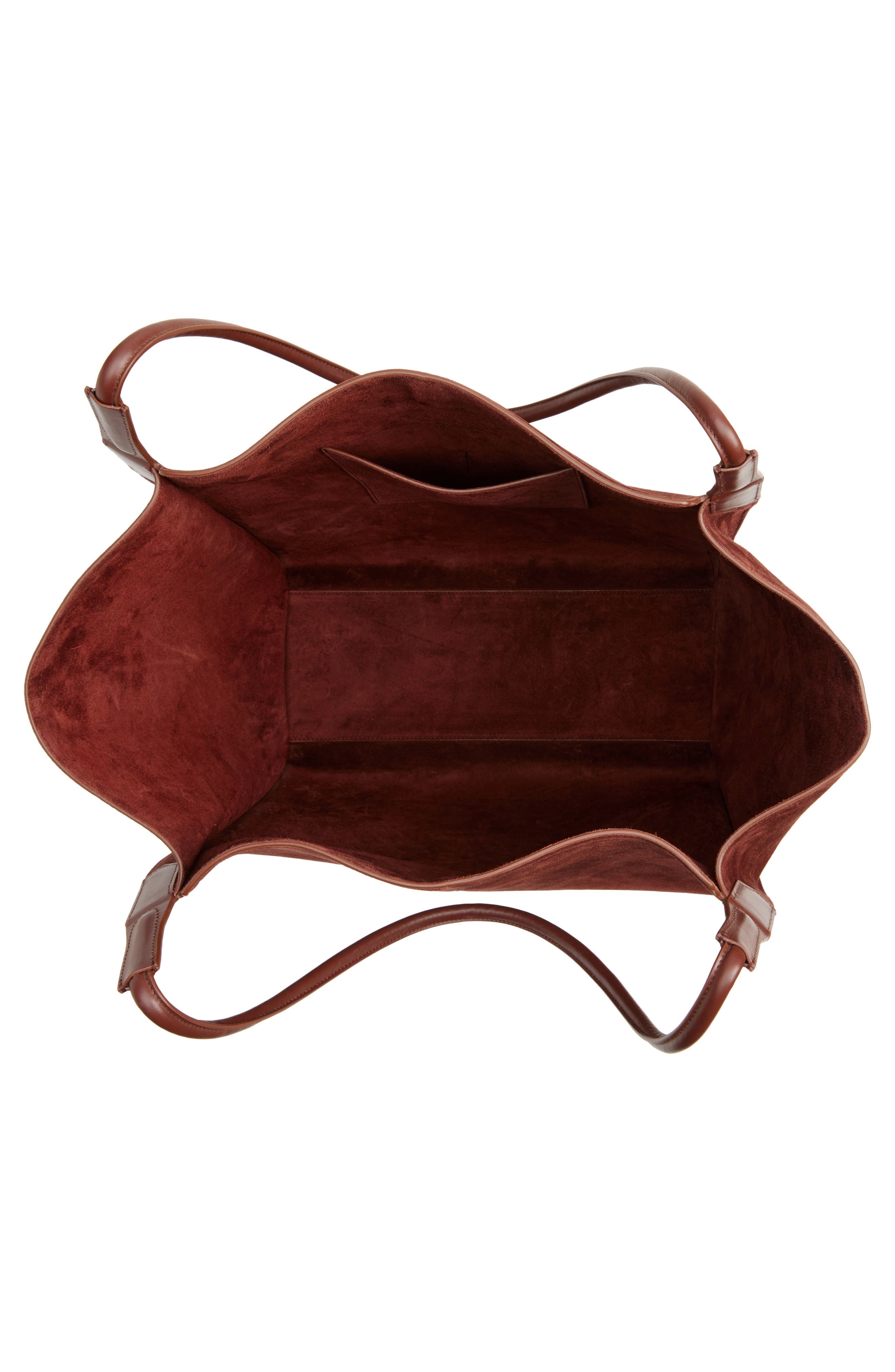 Victoria Beckham Victoria Sue Suede Tote, Alternate, color, Dark Brown