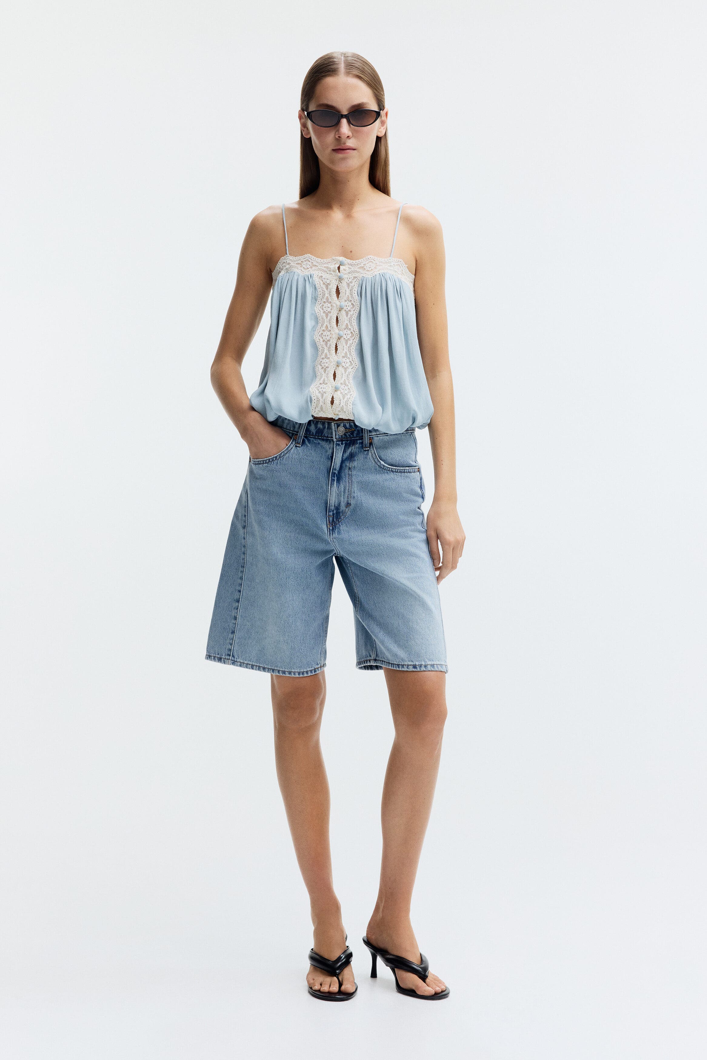 selected Light denim blue