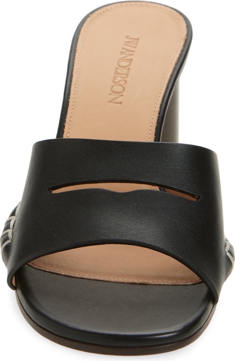 JW Anderson Loafer Slide Sandal, Alternate, color, Black