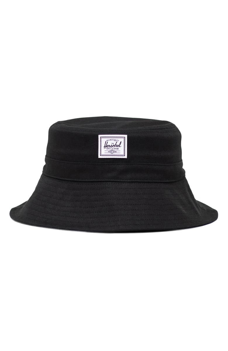 Herschel Supply Co. Bucket Hat, Main, color, Black