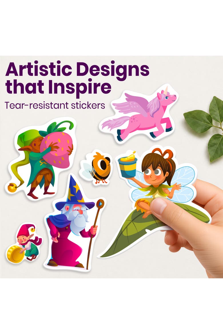 Kids Sticker Activity Books, Alternate, color, Unicorns & Mermaids