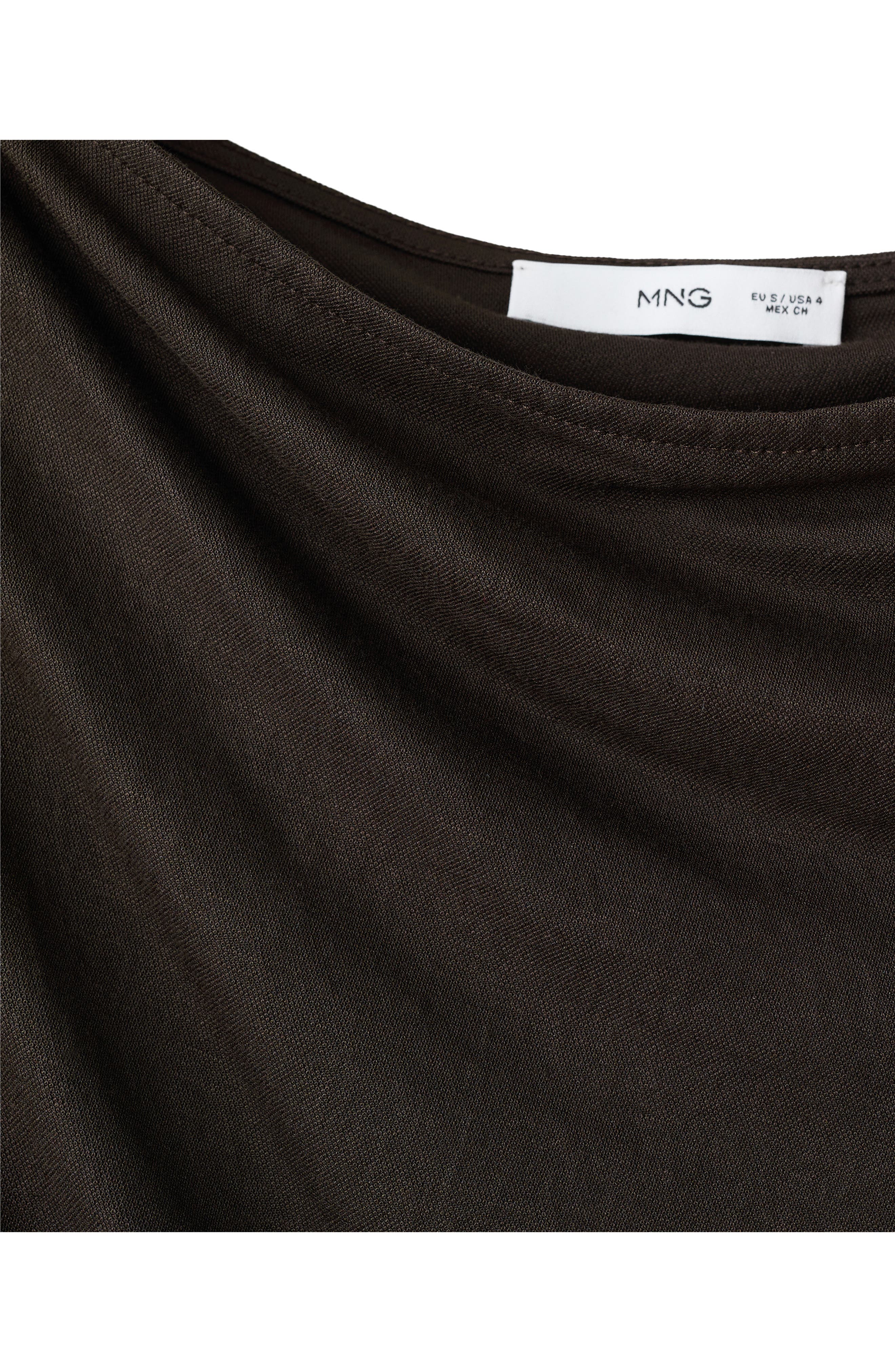 Pleated One-Shoulder Midi Dress - image 2
