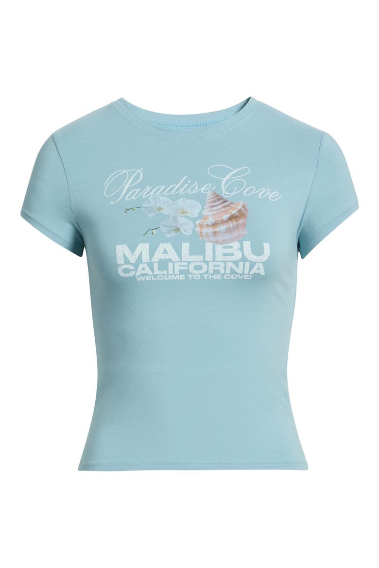 Paradise Cove Graphic Stretch Cotton T-Shirt, Alternate, color, TEAL