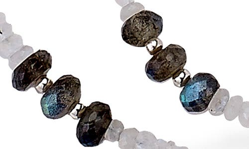 Samuel B. Beaded Labradorite & Chalcedony Layered Necklace In Multi