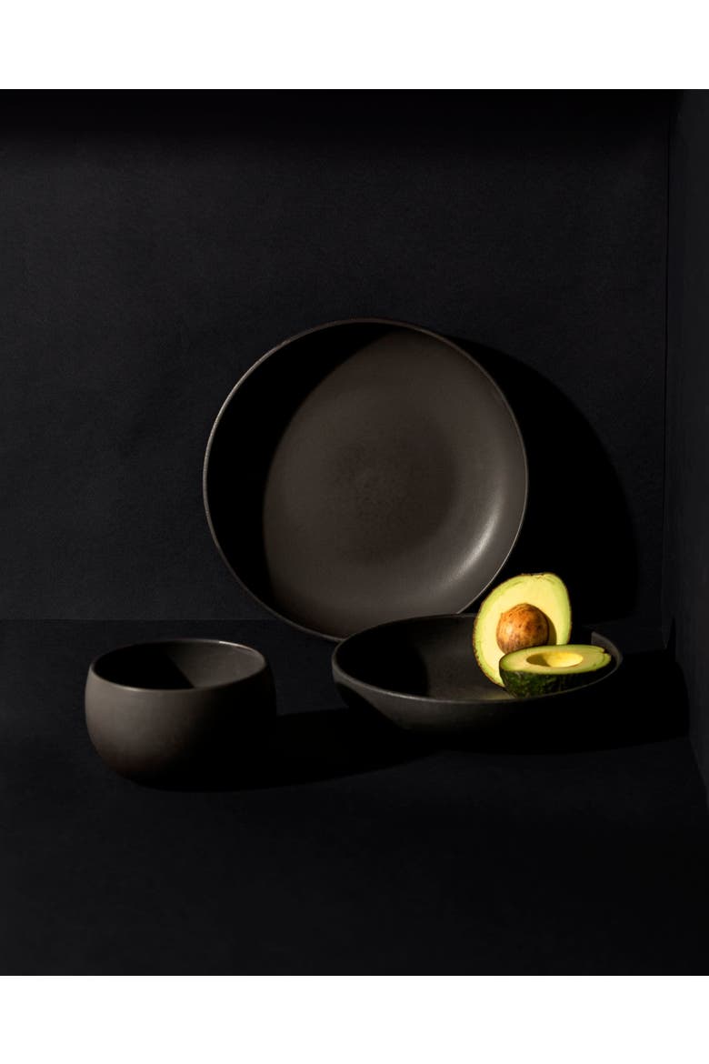 Le Kuisto Dinnerware Set, Alternate, color, Black