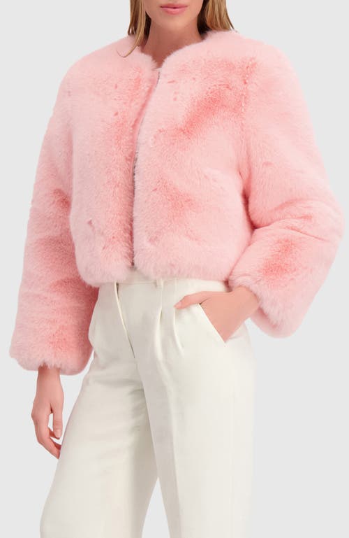 Lyla Grant Fur-free Fox (faux Fur) Bolero In Pink