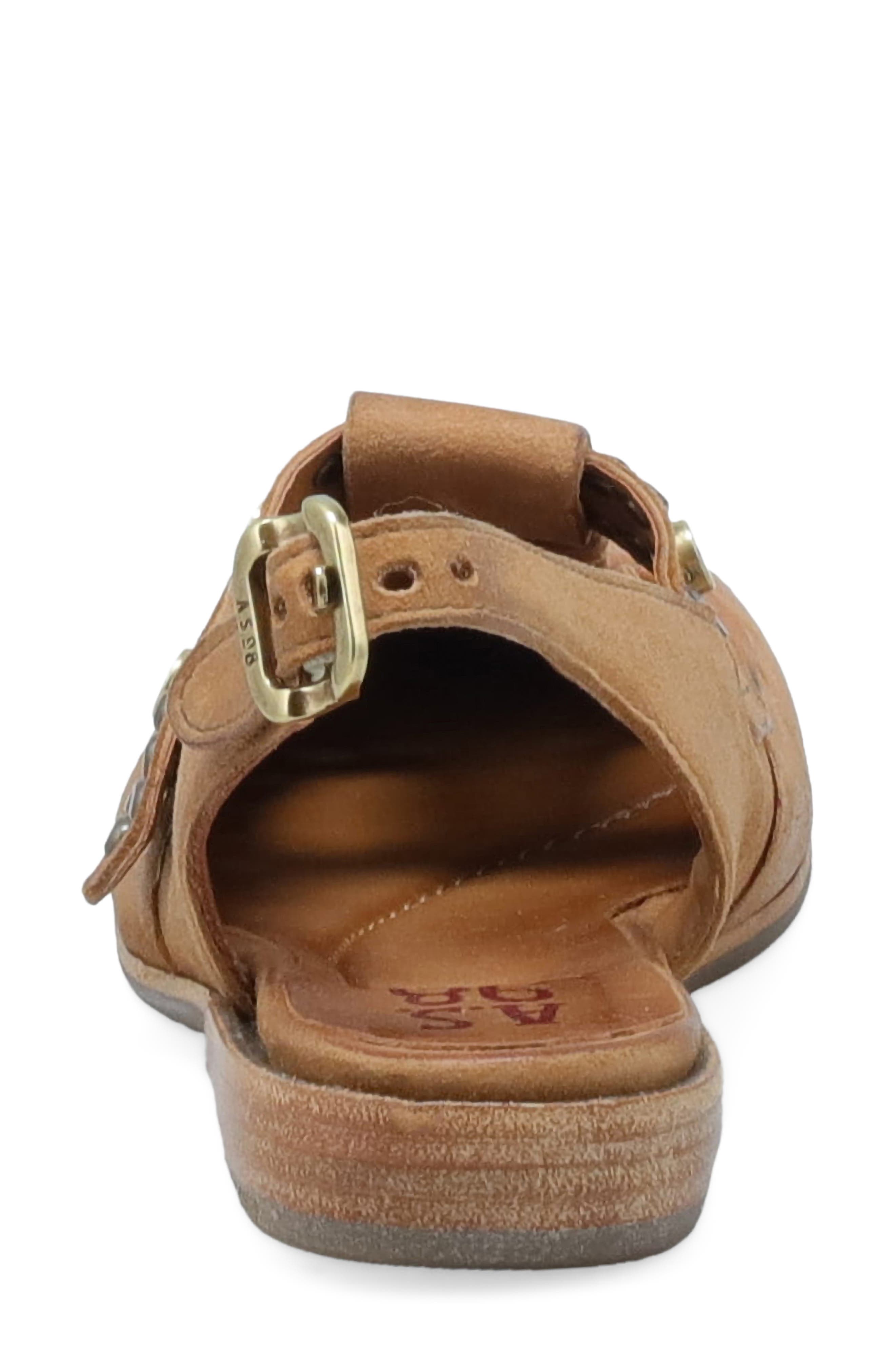 Zepplin Slingback Flat, Alternate, color, CAMEL