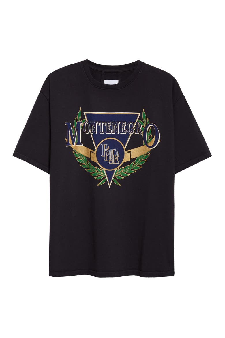 Montenegro Regatta T-Shirt, Alternate, color, VINTAGE BLACK/ NAVY/ GREEN