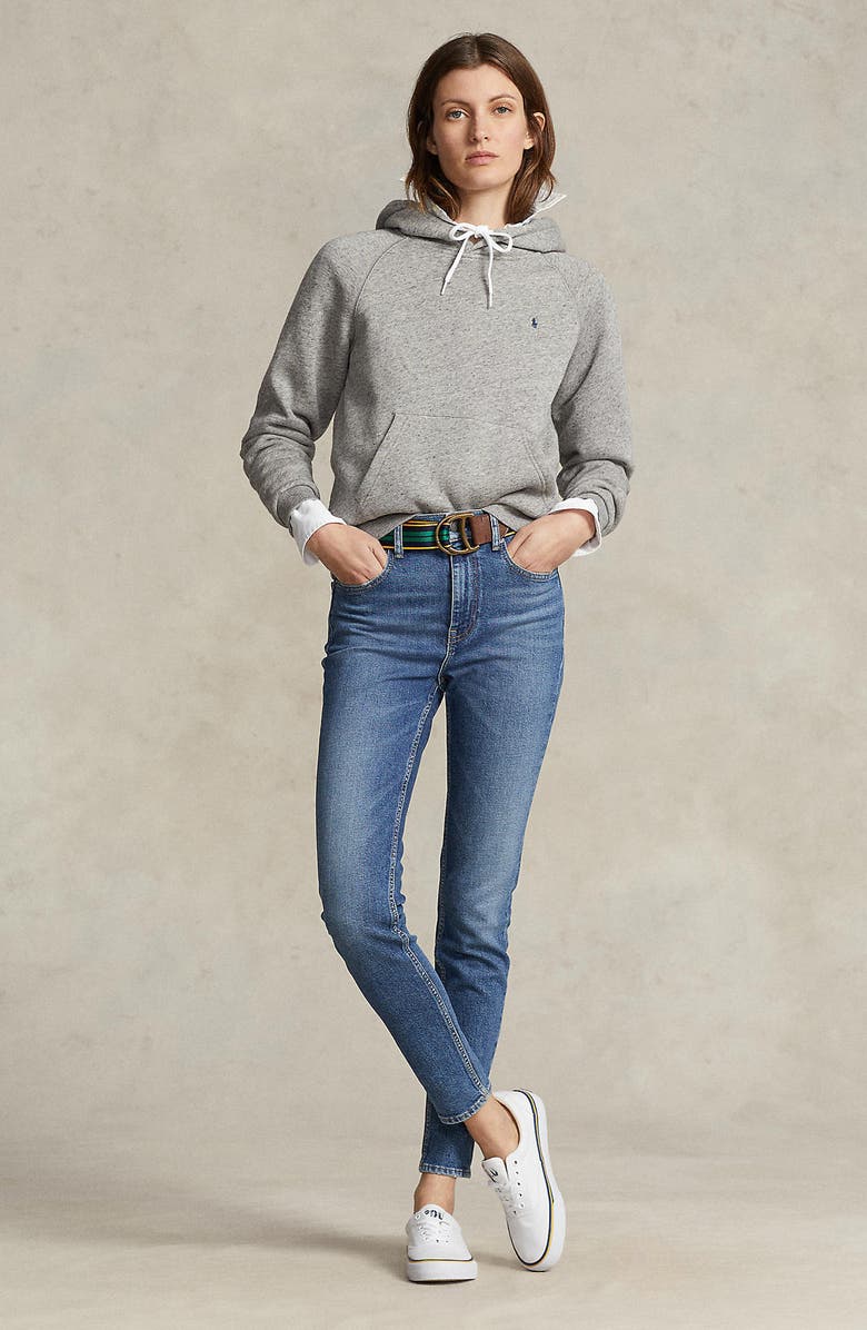 Polo Ralph Lauren Shrunken Fit Fleece Hoodie, Alternate, color, 