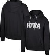 COLOSSEUM Women's Colosseum Black Iowa Hawkeyes Reflection Rhinestone Drawcord Pullover Hoodie