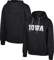 COLOSSEUM Women's Colosseum Black Iowa Hawkeyes Reflection Rhinestone Drawcord Pullover Hoodie