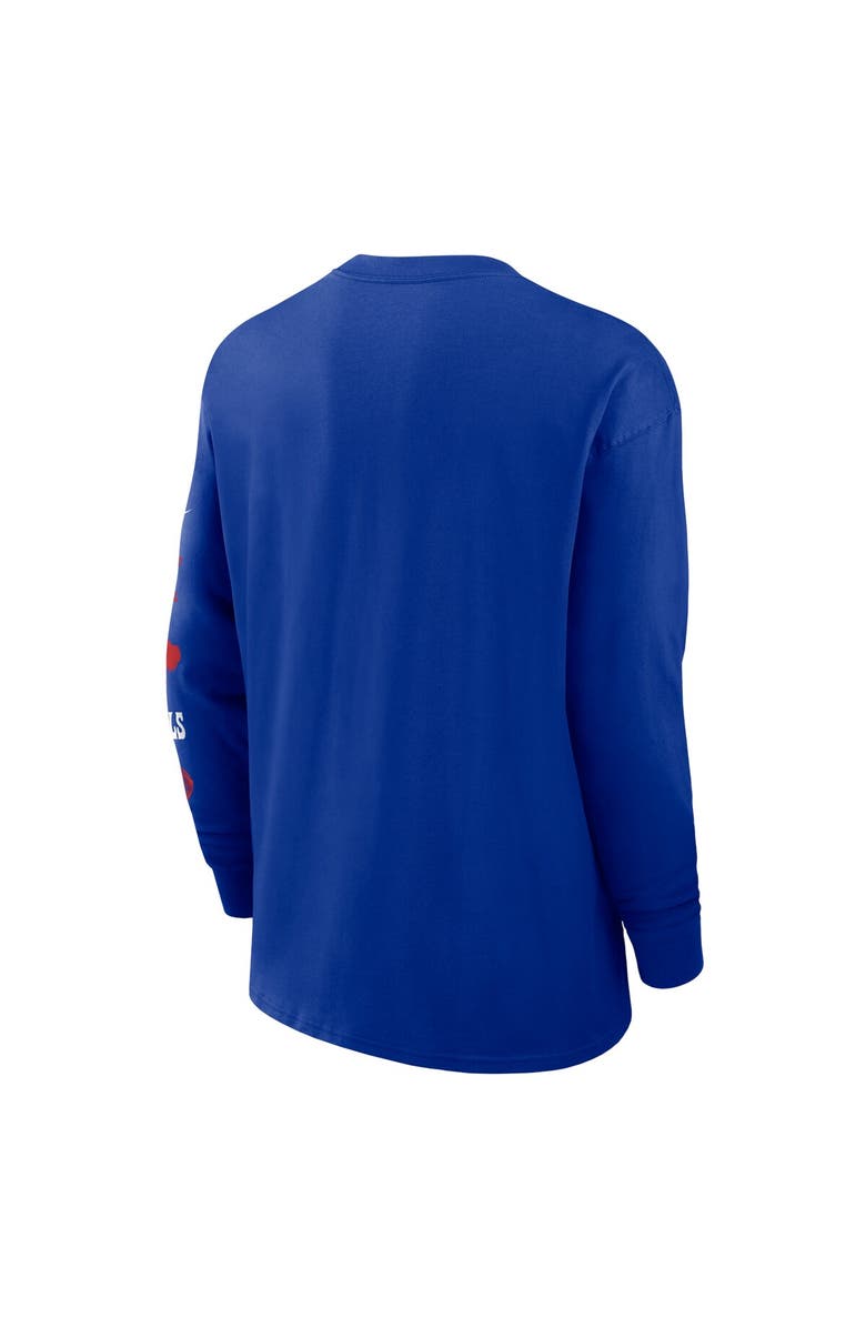 Nike Men's Nike Royal Buffalo Bills Rewind Heavy Max 90 Pocket Long Sleeve T-Shirt, Alternate, color, Royal