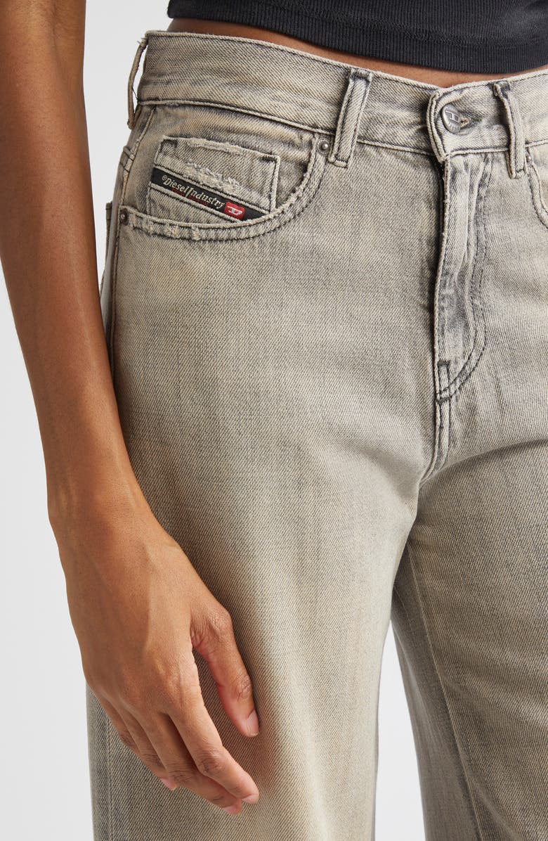 DIESEL<sup>®</sup> 1978 D-Akemi Distressed Flare Leg Jeans, Alternate, color, Grey