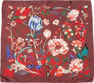 MARCUS ADLER Floral Satin Scarf