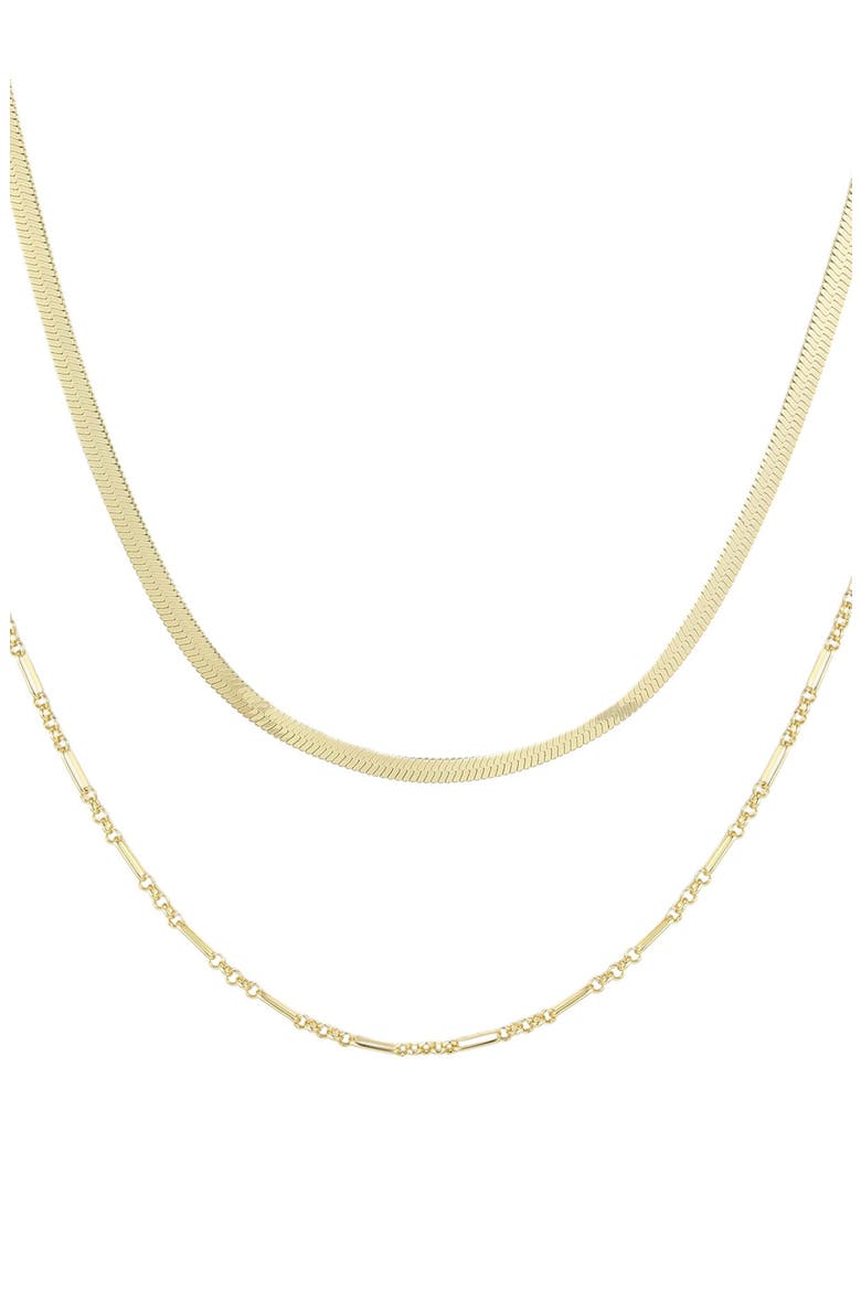 Set of 2 Assorted Chain Necklaces, Main, color, GOLD