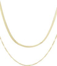 Adornia Set of 2 Assorted Chain Necklaces