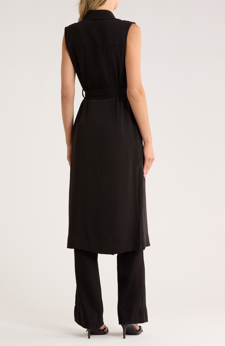 JASON WU Sleeveless Belted Robe Vest, Alternate, color, Black