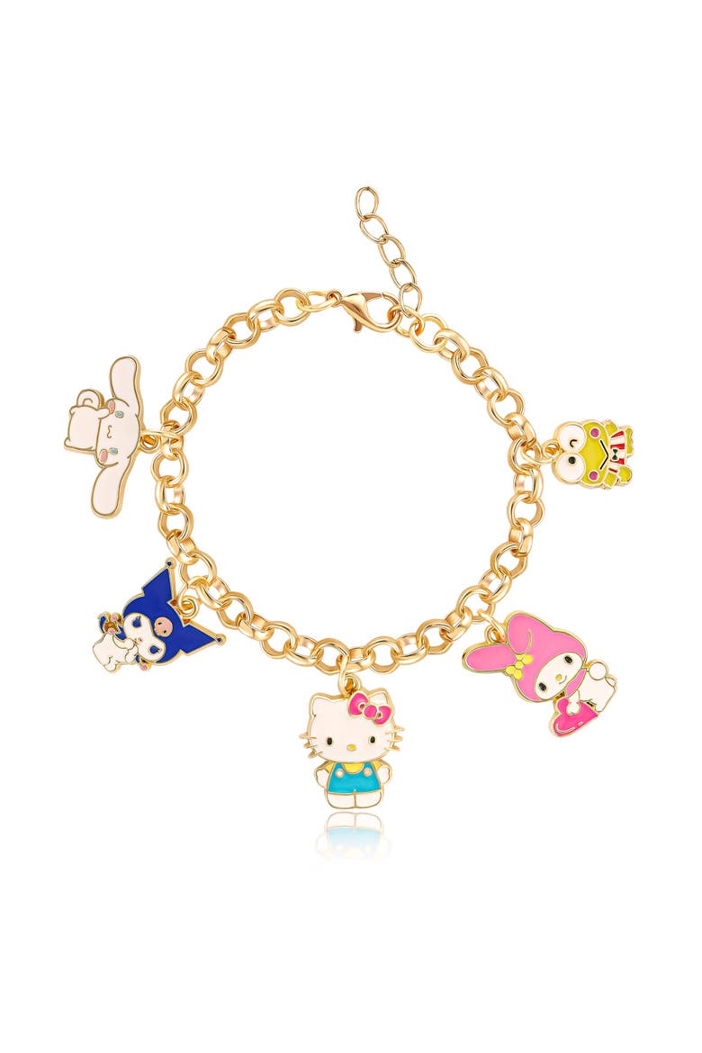 and Friends Charm Bracelet, Main, color, Gold