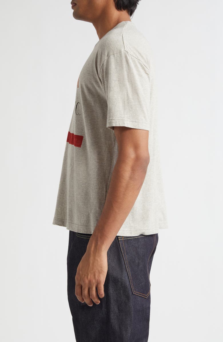 VISVIM Jumbo Republic Oversize Graphic T-Shirt, Alternate, color, Grey