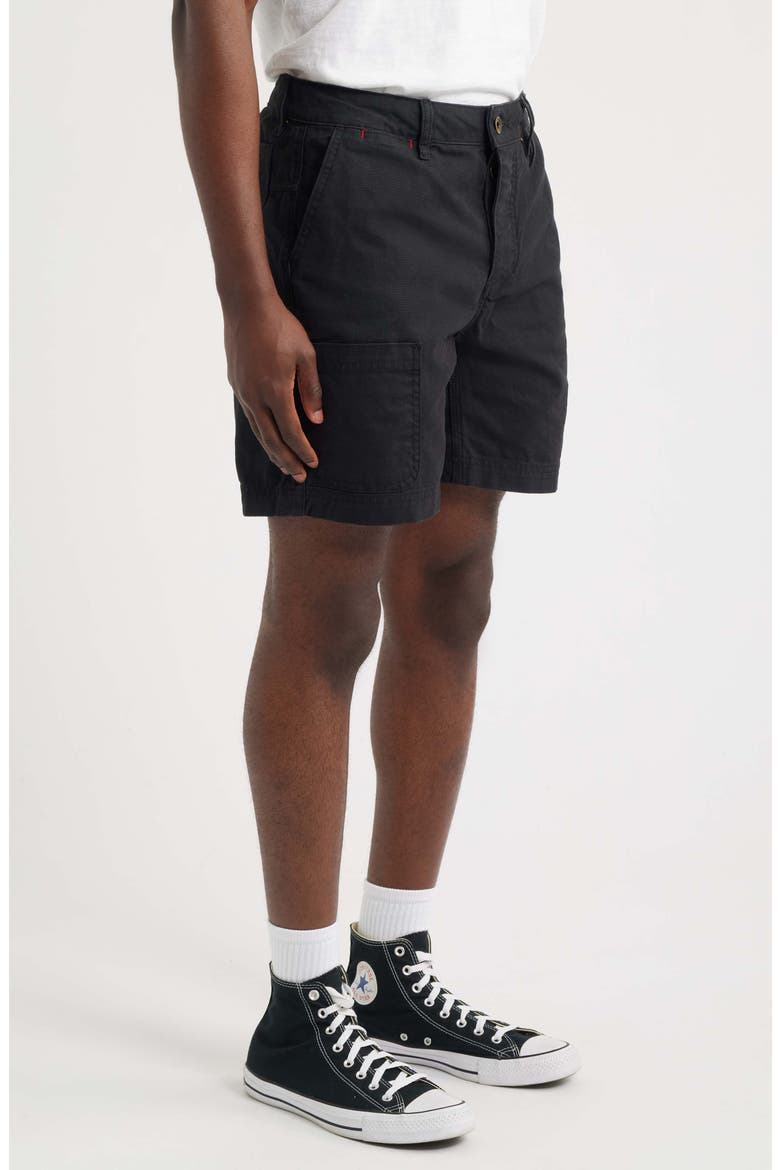 Courier Craft Canvas Shorts, Alternate, color, OBSIDIAN