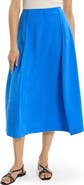 Theory Curved Parachute Silk Blend Skirt