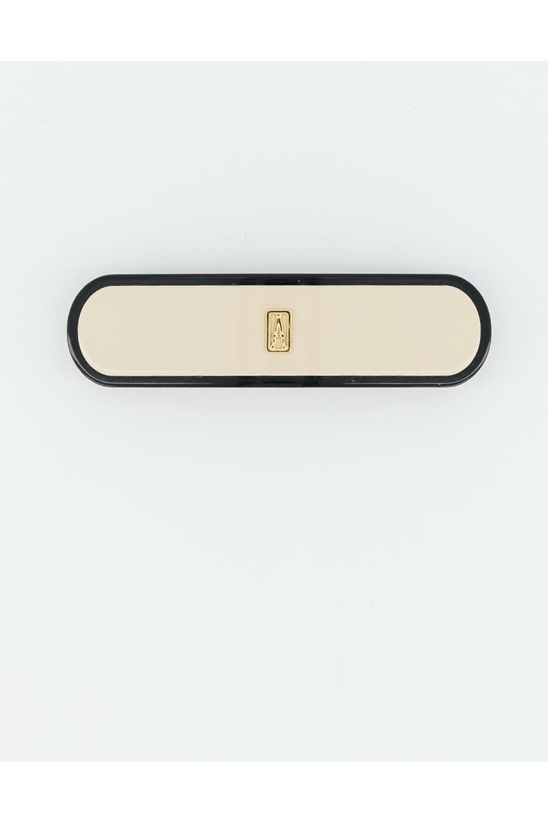 Lafayette Acetate Barrette, Main, color, Beige