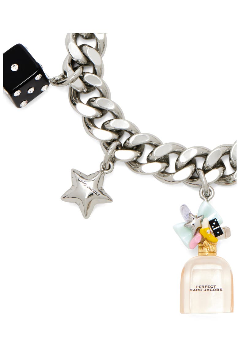 Perfect Charm Bracelet, Alternate, color, SILVER/ PINK MULTI