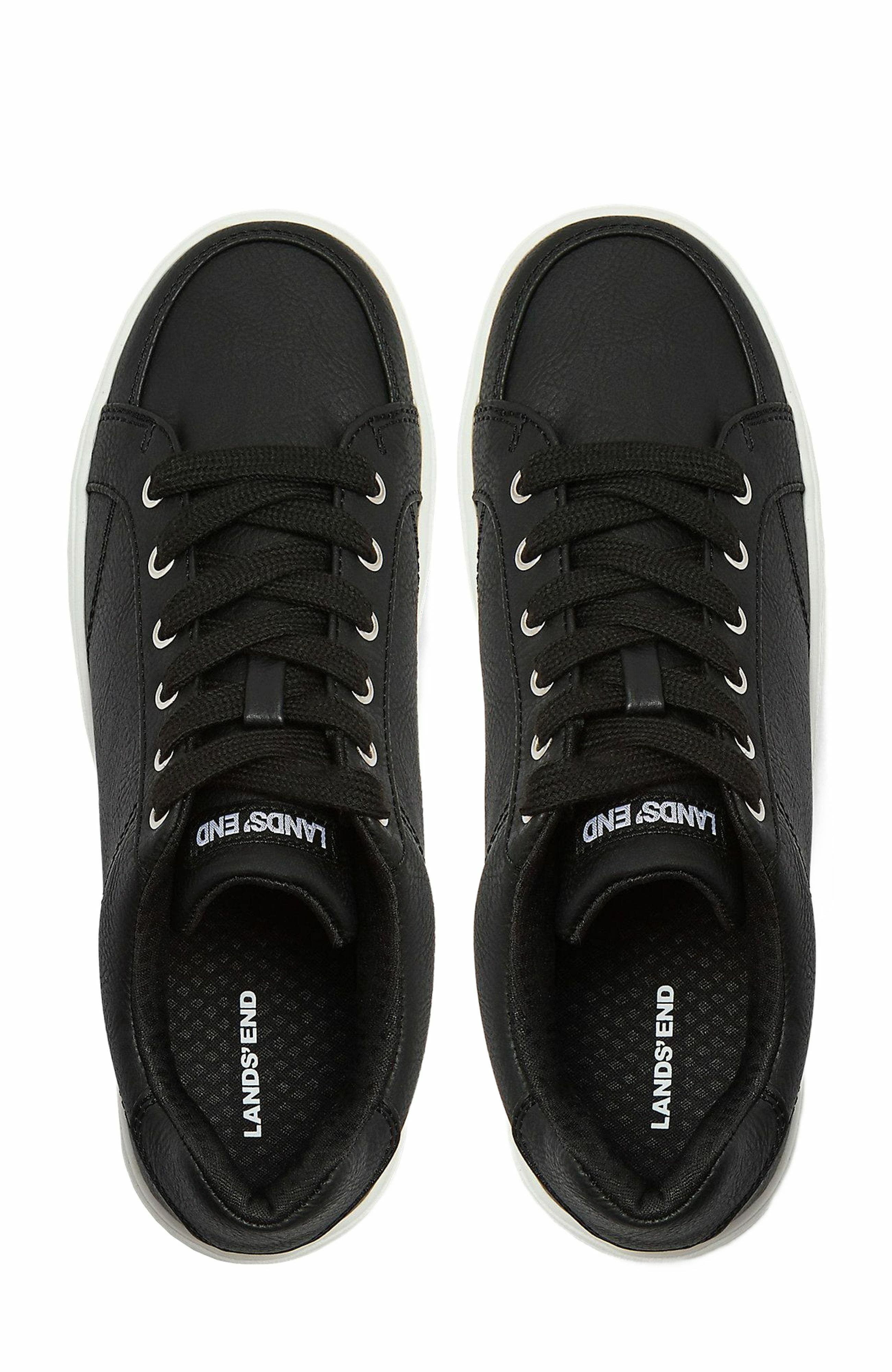 Lands' End All Day Comfort Sneakers, Main, color, Black