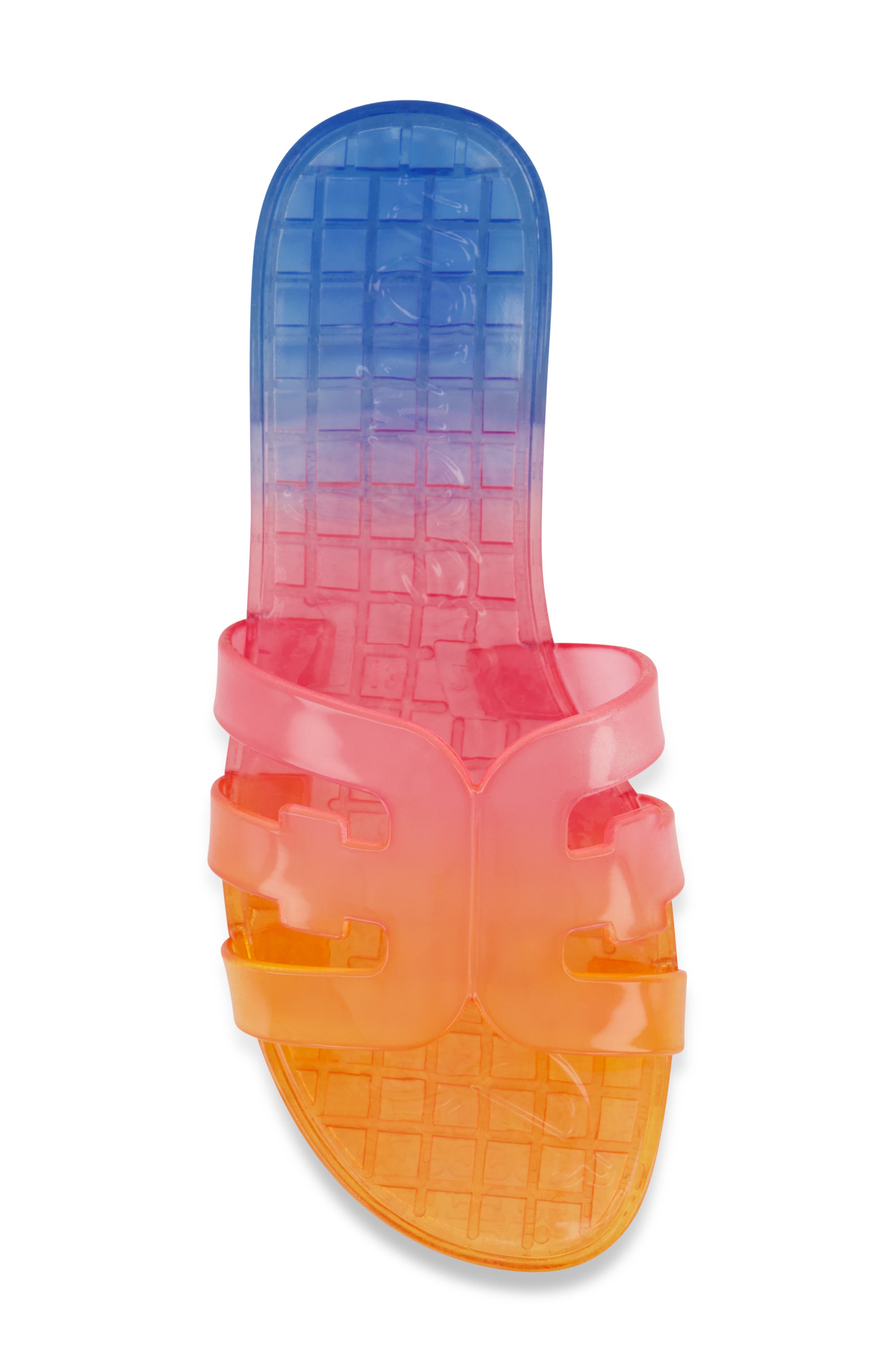 Sam Edelman Kids' Bay Jelly Slide Sandal, Alternate, color, Blue/ Pink/ Orange