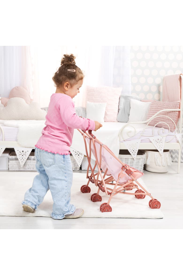 Doll Twin Buggy Double Umbrella Stroller Fits 18" Dolls, Ages 18mo+, Alternate, color, Multicolored