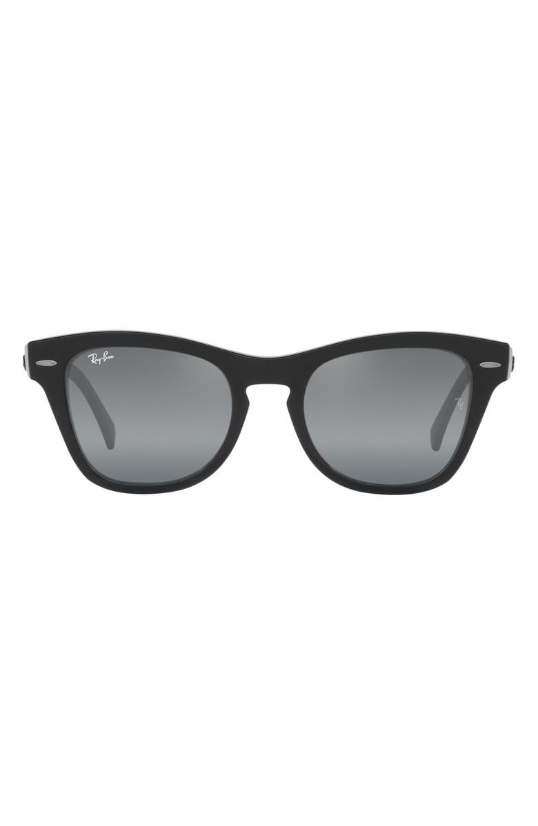 Ray-Ban 53mm Square Sunglasses, Main, color, Black