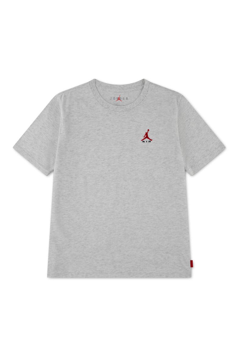 Kids' Embroidered Logo T-Shirt, Main, color, NEUTRAL GREY HEATHER